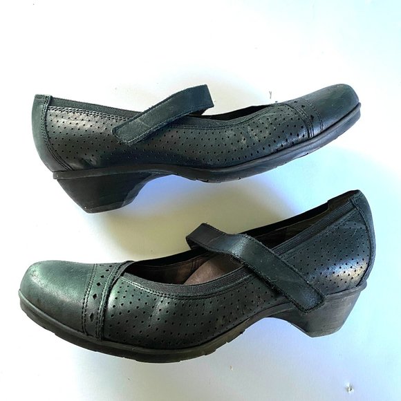 Abeo Shoes Abeo Black Leather Mary Jane Low Heel Shoes 65 Poshmark